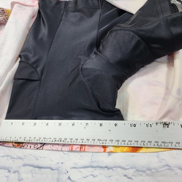 Terry Cycling WOMENS SZ M Bike Wrap Skirt Skort Pink Hula Girl Print VINTAGE Y2K - Picture 3 of 15